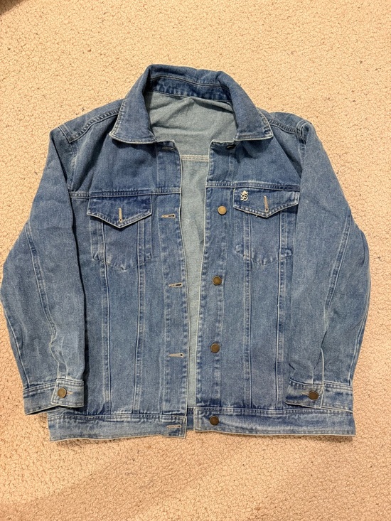 gray bandit Jackets & Blazers - Classic Blue Denim Jean Jacket for Women